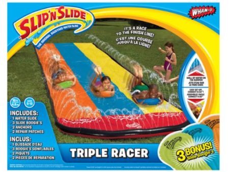 WHAM-O SLIP N SLIDE TRIPLE RACER WITH BOOGIE For Discount