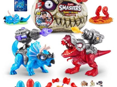 ZURU SMASHERS - DINO ISLAND T REX BATTLES PLAYSET For Sale