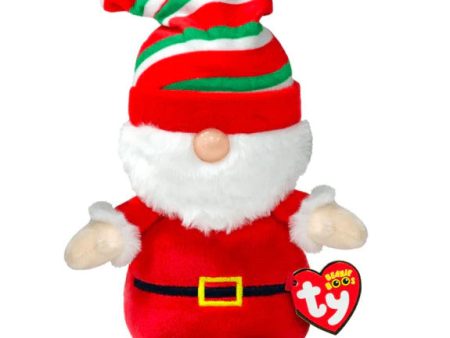 TY BEANIE BOO - CHRISTMAS -  GNEWMAN  RED GNOME REGULAR Supply