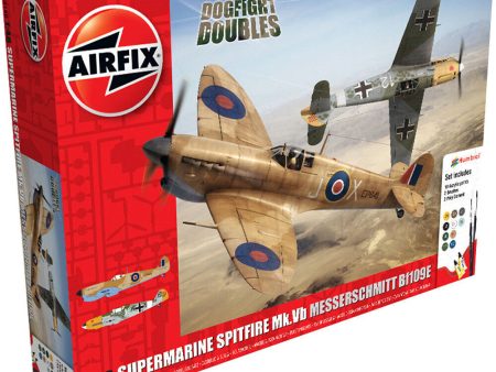 AIRFIX SUPERMARINE SPITFIRE MKVB MESSERSCHMITT BF109E DOGFIGHT DOUBLES - GIFT SET Supply