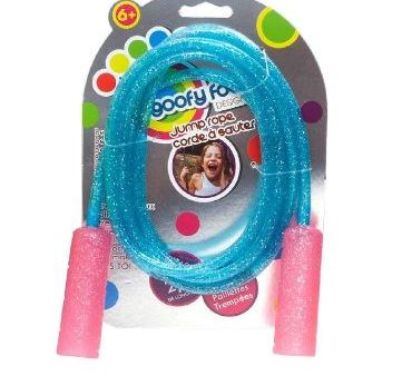 GOOFY FOOT GLITTER JUMP ROPE ASSORTED For Sale