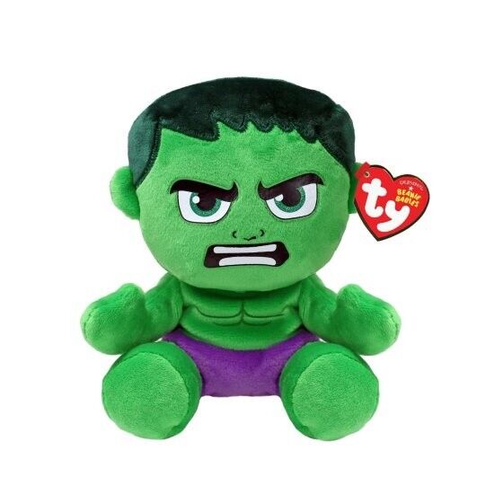 TY BEANIE BABIES - MARVEL - THE INCREDIBLE HULK SOFT PLUSH For Discount