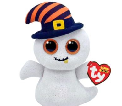 TY BEANIE BOO - HALLOWEEN -  NIGHTCAP  WHITE GHOST REGULAR Sale