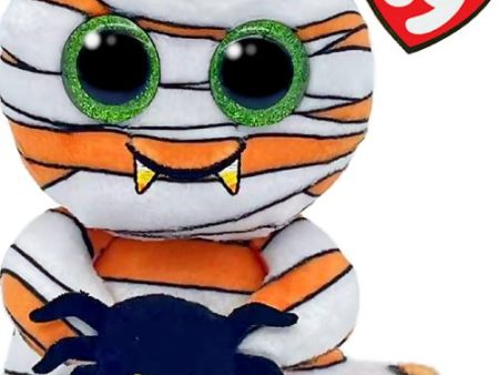 TY BEANIE BOO - HALLOWEEN -  MUMFORD  STRIPEY GHOST WITH SPIDER REGULAR on Sale