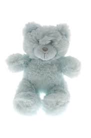 20CM PLUSH BEAR RATTLE BLUE Supply