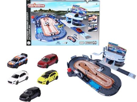 MAJORETTE HYUNDAI DRIVING CENTRE AND 5 CARS PLAYSET Online now