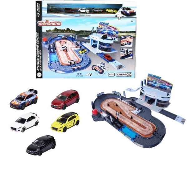 MAJORETTE HYUNDAI DRIVING CENTRE AND 5 CARS PLAYSET Online now