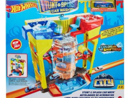 HOTWHEELS CITY - COLOUR SHIFTERS TUNNEL TWIST CAR WASH PLAY SET Fashion