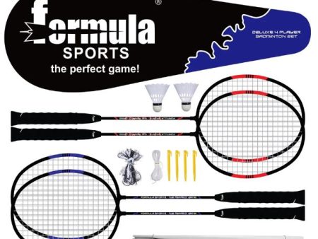 FORMULA SPORTS BADMINTON 4 PLAYER DELUXE SET Online now