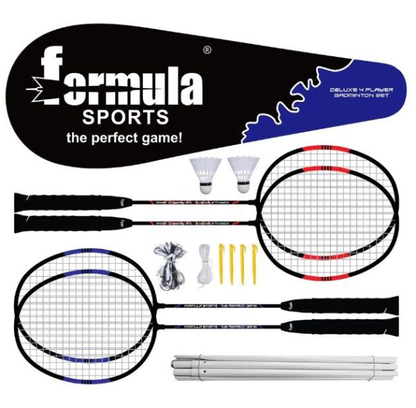 FORMULA SPORTS BADMINTON 4 PLAYER DELUXE SET Online now