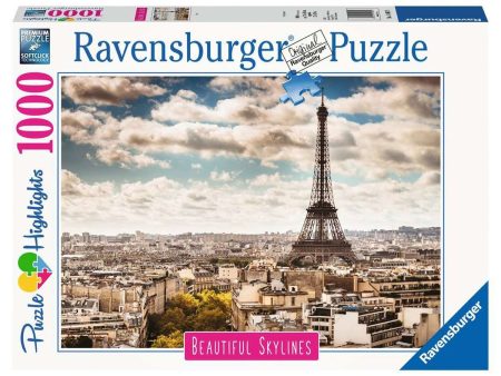 RAVENSBURGER  140879 - BEAUTIFUL SKYLINES - PARIS 1000 PIECE PUZZLE For Sale