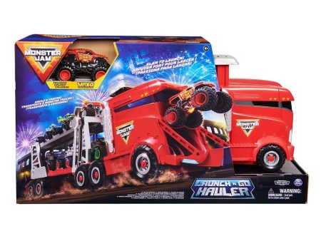 MONSTER JAM 1:64 LAUNCH N GO HAULER For Sale