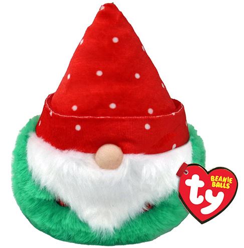 TY BEANIE BALLS - CHRISTMAS -  TOPSY  RED HAT GNOME Discount