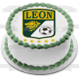 Club Leon Mexican Pro Football Club Logo Edible Cake Topper Image ABPID49807 Online now