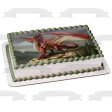 Dungeons and Dragons Red Dragon Edible Cake Topper Image ABPID49788 on Sale