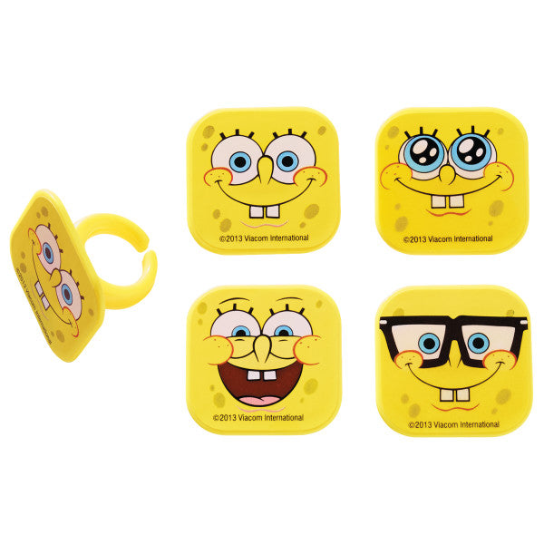 SpongeBob SquarePants™ Mood Faces Cupcake Rings For Cheap