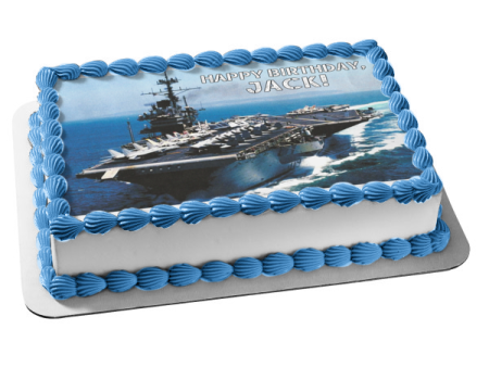 Connie Ship Aircraft Carrier US Navy Edible Cake Topper Image ABPID49764 Online Hot Sale