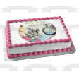 Round Truly Alice White Rabbit Tea Party Birthday Edible Cake Topper Image ABPID50241 For Discount