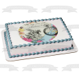 Round Truly Alice White Rabbit Tea Party Birthday Edible Cake Topper Image ABPID50241 For Discount