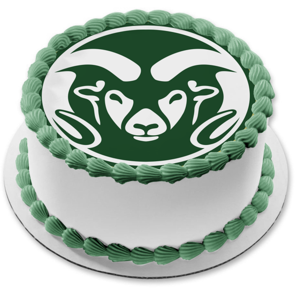 Colorado State University Ram Mascot Logo Edible Cake Topper Image ABPID49769 Hot on Sale