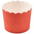 Living Coral Scalloped Baking Cups For Sale