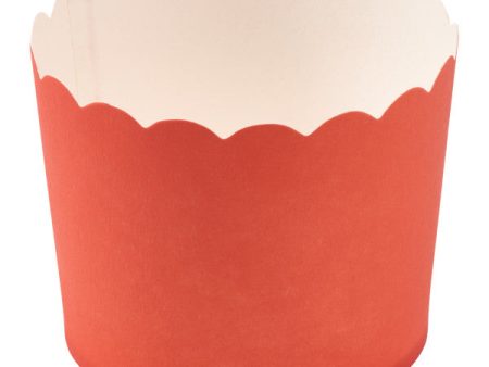 Living Coral Scalloped Baking Cups For Sale