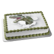 Cartoon Dinosaur Ripping Through White Wall Edible Cake Topper Image ABPID50270 Supply