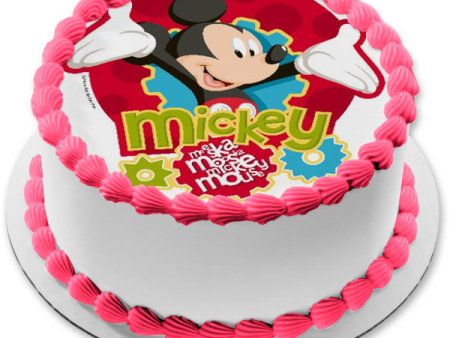 Mickey Mouse Clubhouse Gears Edible Cake Topper Image ABPID49806 For Sale