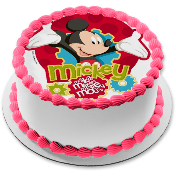 Mickey Mouse Clubhouse Gears Edible Cake Topper Image ABPID49806 For Sale