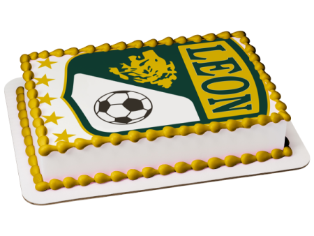 Club Leon Mexican Pro Football Club Logo Edible Cake Topper Image ABPID49807 Online now