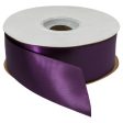 Plum Single-Faced Satin 1.5  x 50 yards Ribbon Online Sale