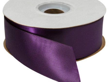 Plum Single-Faced Satin 1.5  x 50 yards Ribbon Online Sale