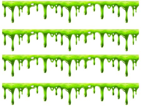 Green Dripping Slime Edible Cake Topper Image Strips ABPID49745 Online Sale