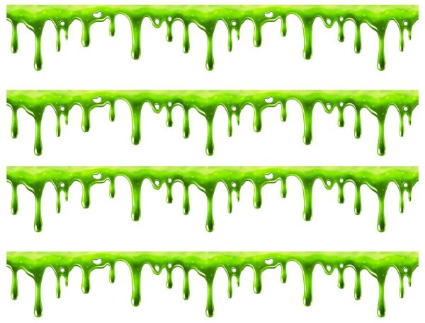 Green Dripping Slime Edible Cake Topper Image Strips ABPID49745 Online Sale