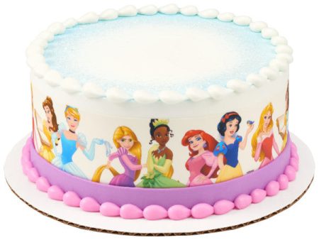 Disney Princesses Edible Cake Topper Image Strips Fashion