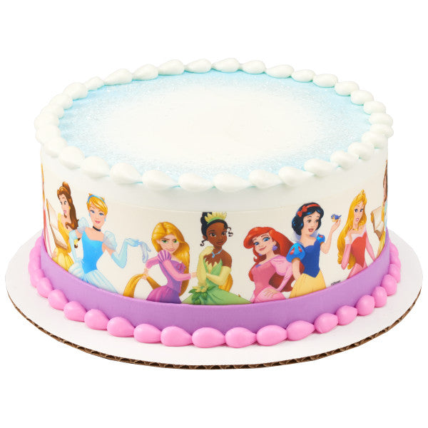 Disney Princesses Edible Cake Topper Image Strips Fashion