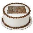 Wood Bark Edible Cake Topper Image on Sale