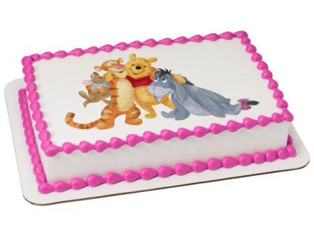 Winnie the Pooh and Friends Edible Cake Topper Image Online Sale