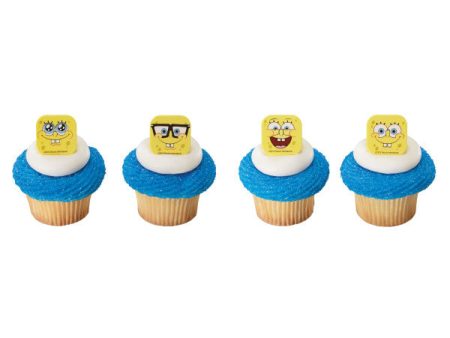 SpongeBob SquarePants™ Mood Faces Cupcake Rings For Cheap