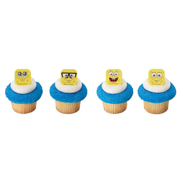 SpongeBob SquarePants™ Mood Faces Cupcake Rings For Cheap