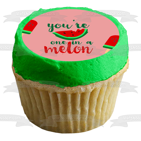 You re One N a Melon Birthday Baby Shower Edible Cake Topper Image ABPID50253 Online now