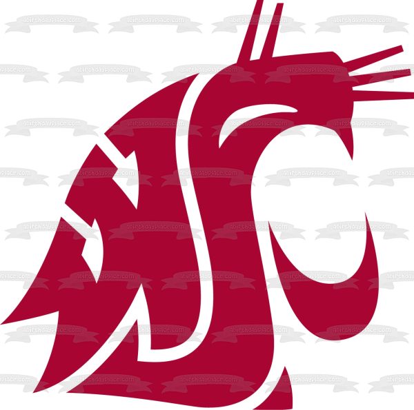 Washington State Cougars Football Logo NCAA Edible Cake Topper Image ABPID24093 Cheap