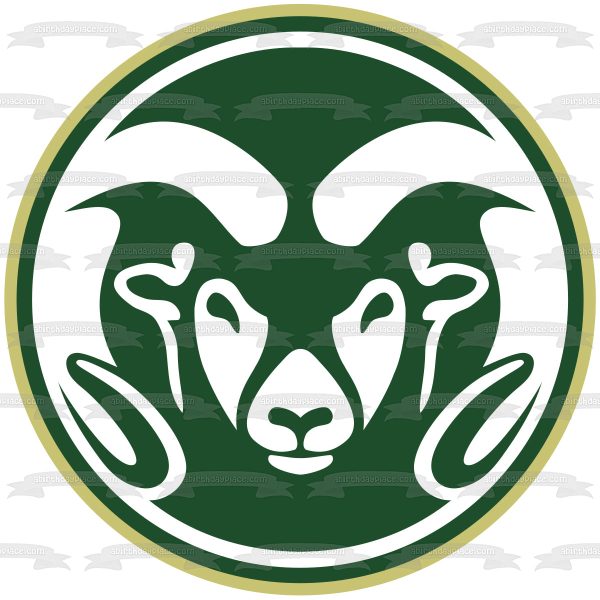 Colorado State University Ram Mascot Logo Edible Cake Topper Image ABPID49769 Hot on Sale