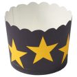 Black with Gold Stars Baking Cups Online Hot Sale