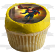 DC Comics Superman Flying Buildings Moonlight Edible Cake Topper Image ABPID49723 For Sale