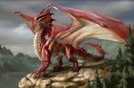 Dungeons and Dragons Red Dragon Edible Cake Topper Image ABPID49788 on Sale