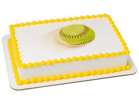 Softball Edible Cake Topper Image Online Sale