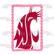 Washington State Cougars Football Logo NCAA Edible Cake Topper Image ABPID24093 Cheap