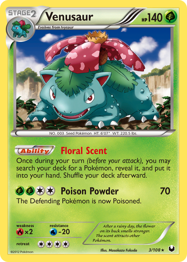 Venusaur (3 108) [Black & White: Dark Explorers] on Sale