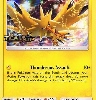 Zapdos (SM159) (Staff) [Sun & Moon: Black Star Promos] Discount